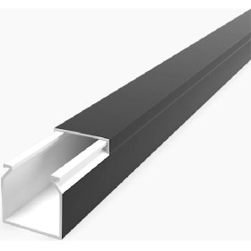 Resim Mutlusan 16X16 Kablo Kanalı (Siyah) Sidem (5 Boy 10 Metre) 