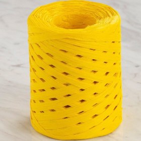 Resim Loren Natural Raffia 90 gr Sarı Kağıt İp - 9 