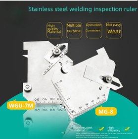 Resim Yaleker Mg-8 Inç Tipi Çelik Konik Çivit İçin Kayar Testere Weld Kalite Kontrol Ölçüm Aleti, Toplu Satış 