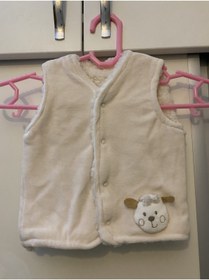 Resim Bebbemini Kuzulu Welsoft Önden Çıtçıtlı Pembe Kız Bebek Yelek 8282916 