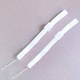 Resim Wii Remote için Bilek Kayışı ile 2 x Silikon Kılıf Kapak (Beyaz) 