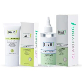 Resim Luv it! leke ve sivilce karşıtı gözenek sıkılaştırıcı 2’li cilt bakım seti 