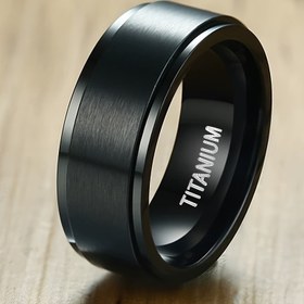 Resim Arkadaşlık, Doğum Günü, Düğün, Mezuniyet ve Noel için Özel Bir Hediye, 1 adet 8MM Titanyum Çelik Yüzük - Dayanıklı ve Çizik Dirençli Bir Hatıra. 