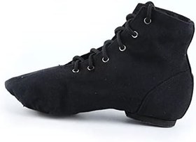 Resim VANZACK Balerin Ayakkabısı Kadınlar Için Jazz Ayakkabısı Siyah Esnek Kayışlı Nefes Alabilir Dayanıklı Ve Rahat Bale Caz Ve Diğer Danslar Için Uygun 