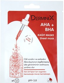 Resim Derminix AHA + BHA Kağıt Maske 
