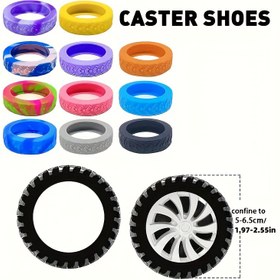 Resim 8 Adet Bavul Tekerlek Kılıfı - Dayanıklı, Gürültü Azaltıcı Silikon Koruyucu, 5.08-5.59 cm Spinner Tekerlekler İçin, Seyahat İçin Temel Aksesuar 