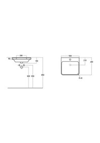 Resim Sanovit Luxury 50 CM Konsollu Lavabo Beyaz 
