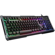 Resim Rampage KB-R21 Cyber USB Rainbow Backlight Membrane Oyuncu Klavye 