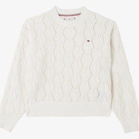 Resim Tommy Hilfiger Chenılle Çocuk Sarı Kazak 