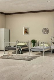 Resim ARGİMO Yurt Genç Çocuk Odası Metal Ranza Ve Karyola 90x200 