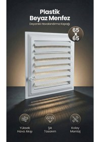 Resim Plastik Havalandırma Menfezi, Wc / Banyo Ölçü Seçenekli 