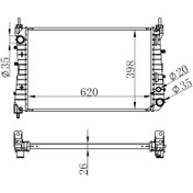 Resim Radyatör Brazing Lınea 1.3 Jtd Ac Klimasız Mek 621x395x26 51785217-51852517 