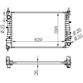 Resim Radyatör Brazing Lınea 1.3 Jtd Ac Klimasız Mek 621x395x26 51785217-51852517 