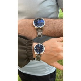 Resim İstliv Çift Saat Sevgili Saatleri Çelik Kasa Kol Saati Kombini( Bileklik Fiyata Dahil Değildir.) 