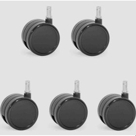 Resim Sandofis Çap 60 Mm Silikon Taban Sessiz Teker Siyah 