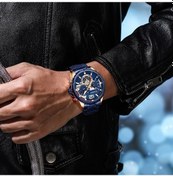 Resim Ecoworld Curren 8395 Çelik Kayışlı Quartz Kol Saati Mavi Altın 