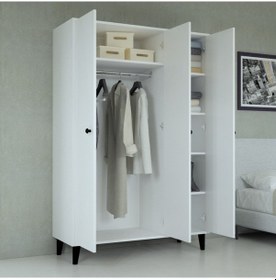 Resim Mobilique Selin Üç Kapaklı Raflı Gardrop 600-00-434 