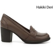 Resim Gönderi R Kadın Vizon Antik Orta Kalın Topuklu Hakiki Deri Ayakkabı Gdza13424072 vizon 