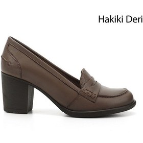 Resim Gönderi R Kadın Vizon Antik Orta Kalın Topuklu Hakiki Deri Ayakkabı Gdza13424072 vizon 