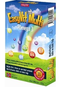Resim Easyvit Multi Omega 3 Çiğnenebilir Jel Form 30 Luk 