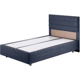 Resim Sofia İkili Set, Sofia Tek Kişilik Baza Başlık Seti Lacivert 90 x 190 