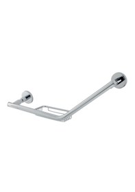 Resim Çelik Banyo Paslanmaz Pirinç Flora Montajlı Küvet Tutamağı Süngerlikli 40cm Gri 