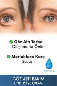 Resim NZR BEAUTY Gözaltı torba, morluk giderici ve koyu halka karşıtı nemlendirici göz altı aydınlatıcı krem 100 ml 