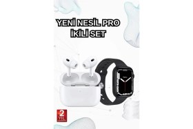 Resim MiraLive 2025 Model Akıllı Saat ve Yeni Nesil Pro Bluetooth Kulaklık Tws Yüksek Ses Kaliteli 