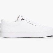 Resim Tommy Hilfiger TH HI VULC CORE LOW LTH II ESS Erkek Beyaz Sneaker FM0FM05511YBS 
