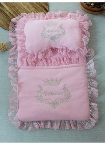 Resim Yenidoğan Sahra Taç Nakışlı Trilüks 2li Alt Açma Seti Çok Renkli 