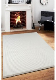 Resim Tropikal Home Relax Dekoratif Kaymaz Tabanlı Yıkanabilir ve Leke Tutmaz Dört Mevsim Yolluk Krem 