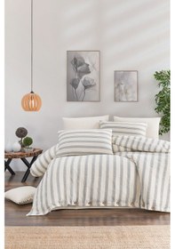 Resim Antrasit Müslin Nevresim Takımı Tek Kişilik Antrasit 