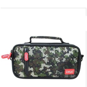 Resim Honmex Nintendo Switch Lite İçin Siyah Kamuflaj Desenli Çok Fonksiyonlu Tek Omuzlu Taşıma Çantası - Organizasyon Ve Koruma 