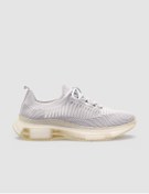 Resim Cabani Kauçuk Tabanlı Gri Bağcıklı Kadın Sneaker Spor Ayakkabı 