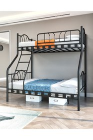 Resim ARGİMO Imaj 3 Kişilik Ebeveyn 3'lü Metal Ranza 90x190 & 140x190 