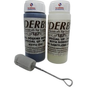 Resim Derby Koyu Gri Döşeme Boyası ve Boya Sonrası Sabitleme Cilası 
