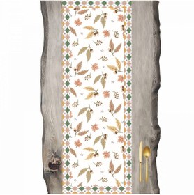 Resim Sonbahar Serisi Palamut ve Yaprakları Ranır- Runner 45 x 140 cm 