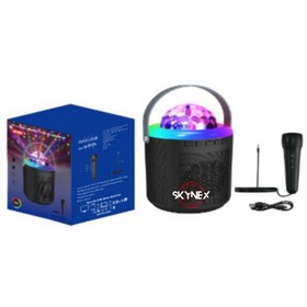 Resim SKYNEX KARAOKELİ Projector Bluetooth Projektör Gece Lambası Hoparlör LED RGB Işıklı 