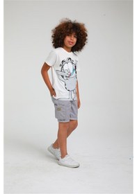 Resim Jack Lions Erkek Çocuk Pamuklu Garfield Tshirt-12842-beyaz Beyaz 