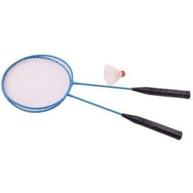 Resim Seftil Badminton Raketi 2'li Set + 2 Top 