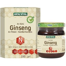 Resim Aksuvital Ari Sütü Bal Polen Ginseng 13000 MG - 