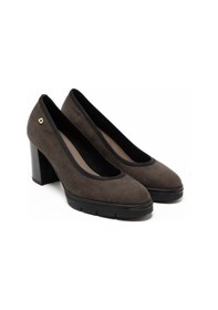 Resim Topuklu/ Stiletto Kadın 483700ds Donna Serena 3700ds Camoscio Taupe Camoscio Taupe 