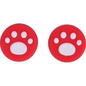 Resim Tip 8-sevimli Kedi Paw Desen Joystick Başparmak Kavrama Kapakları Nintendo Switch Lite Anahtarı İçin Uygun Silikon Anti 