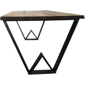 Resim Abronya Masa Ayağı Metal Tasarım Yemek Masası 