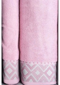 Resim Özdilek Snazzy Best Set Hamam Takımı Antrasit-pembe Çok Renkli 