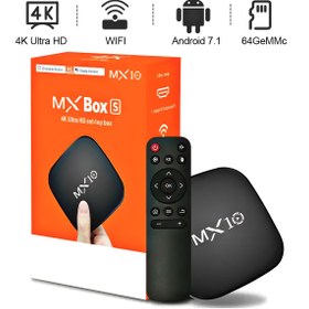 Resim intermax MX10 1/8 Gb 4k Android Tv Box Medya Oynatıcı Android 7,1 