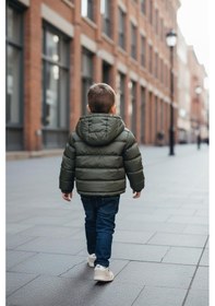 Resim Benitto Kids Erkek Bebek Şişme Mont 51374 Haki 