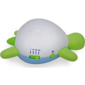 Resim Empressco Yumuşak ve sevimli sesli ışıklı uyku arkadaşı kaplumbağa, rahatlatıcı gece dostu 