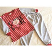 Resim MEMOCAN Cute Girl Baskılı Bebek Pijama Takımı 6 Ay - 12 Ay - 18 Ay - 24 Ay 