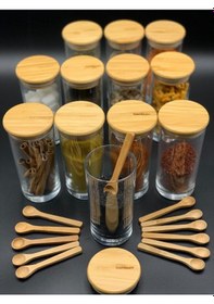 Resim Bambum Zolla Prestige 24 Parça Kaşıklı Baharatlık Kahverengi 